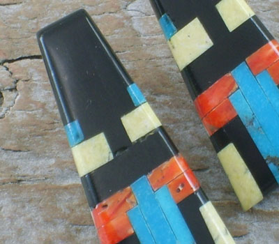 Native American Earring Mosaic Tile Post -A 
